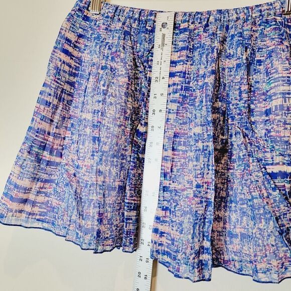 MADEWELL BROADWAY & BROOME 100% SILK PLEATED MICRO MINI SKIRT LILAC PINK SIZE M - Picture 6 of 8